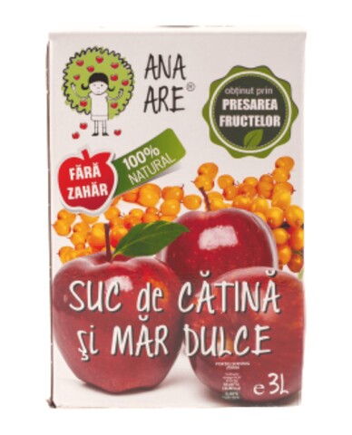 Suc de Mere & Catina 100% Natural Ana Are 3L