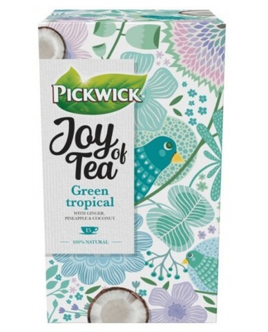 Ceai Pickwick Joy Of Tea Verde Cu Tropical Ghimbir, Ananas Si Cocos 15 X 1.75g