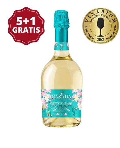 Vin Spumant La Casada Gran Cuvée Blanc De Blancs Extra Dry 5+1