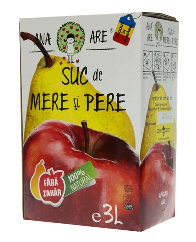 Suc de Mere & Pere 100% Natural Ana Are 3L