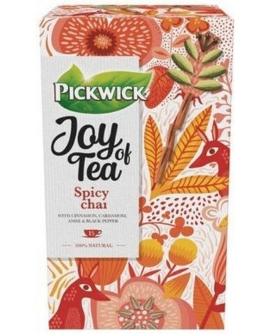 Ceai Pickwick Joy Of Tea Spicy Chai Cu Scortisoara, Cardamom, Anason Si Piper 15 X 1.75g