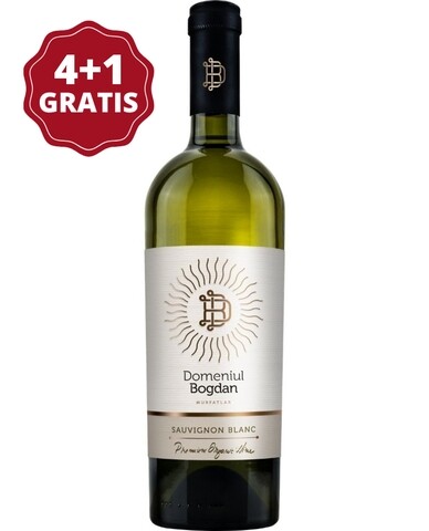 Domeniul Bogdan Premium Organic Sauvignon Blanc 4+1
