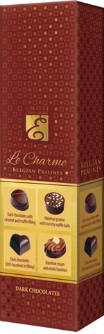 Praline asortate din ciocolata neagra fina, Le Charme