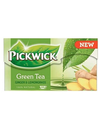 Ceai Pickwick Green Verde Cu Ghimbir & Lamaita 20 X 1.5g