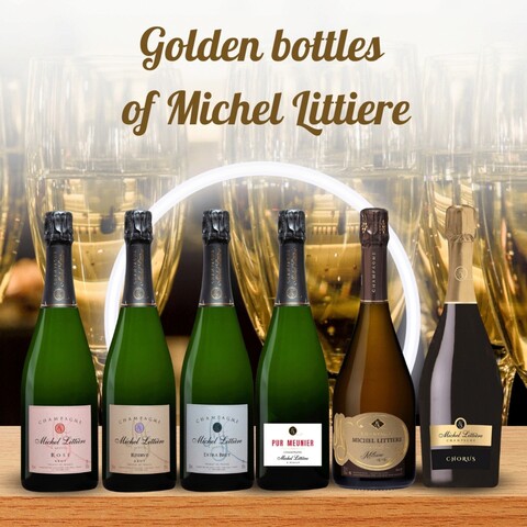 Golden bottles of Michel Littiere