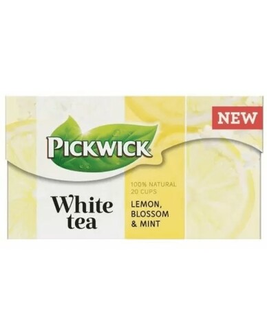 Ceai Pickwick White Tea Cu Lamaie, Flori Si Menta - 20 X 1.5g