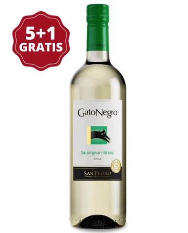 San Pedro Gato Negro Sauvignon Blanc 5+1
