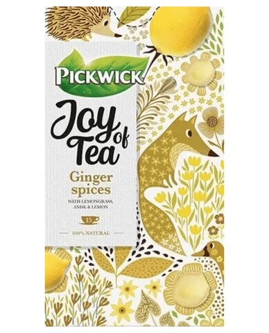 Ceai Pickwick Joy Of Tea Negru Ghimbir, Lamaita, Anason Si Lamaie 15 X 1.75g
