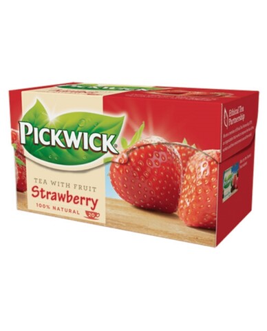 Ceai Pickwick Fruit Negru Cu Capsuni 20 X 1.5g